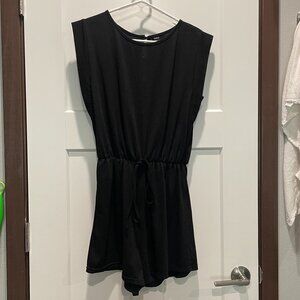 Shein Black Open Back Romper